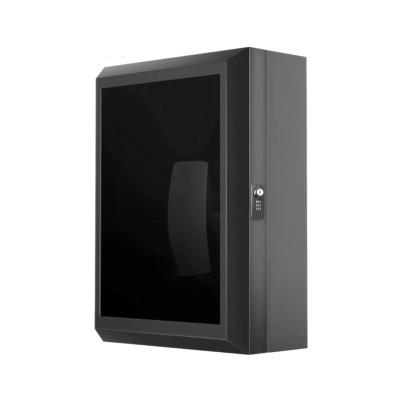 Black / Brown Glass EV Charger Station Protective Enclosure Box
