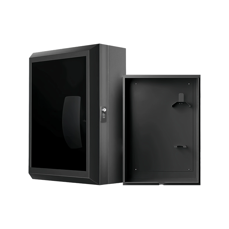 Black / Brown Glass EV Charger Station Protective Enclosure Box